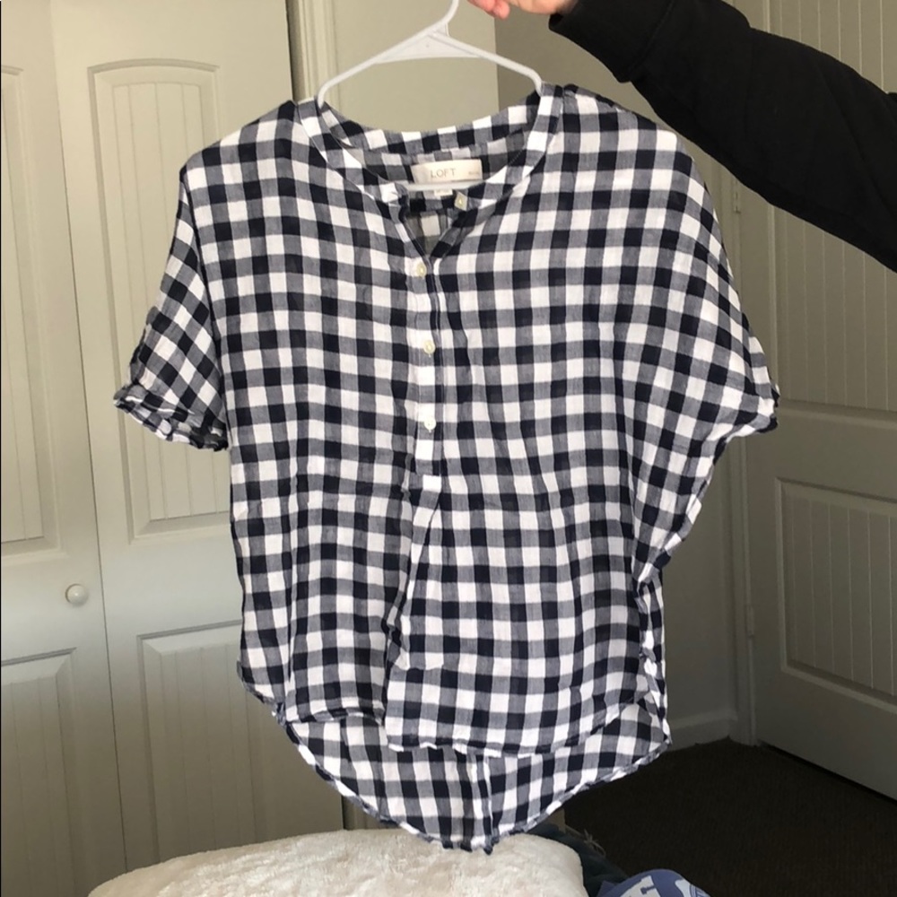 Dark Navy checkered Top